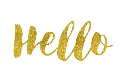 Are they being damaged by tourism? Hello Gold Foil Text - ccPixs.com