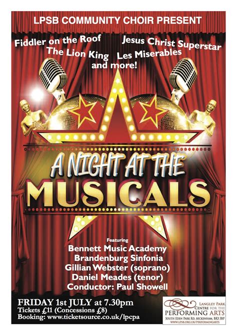 A Night At The Musicals At Langley Park Centre For The Performing Arts