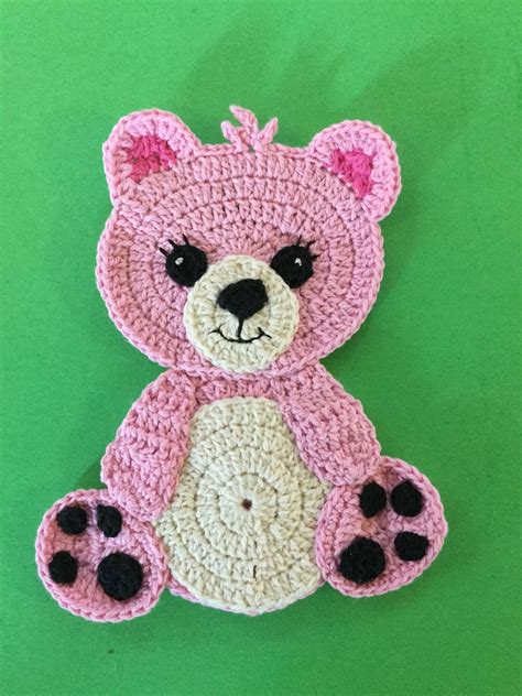 Ravelry Teddy Bear Appliqué By Kerri Brown Crochet Teddy Bear Crochet Teddy Crochet Applique