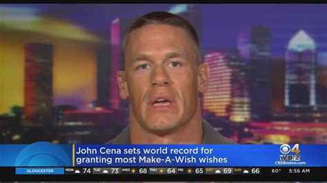 john cena breaks make a wish record after granting 650 wishes youtube