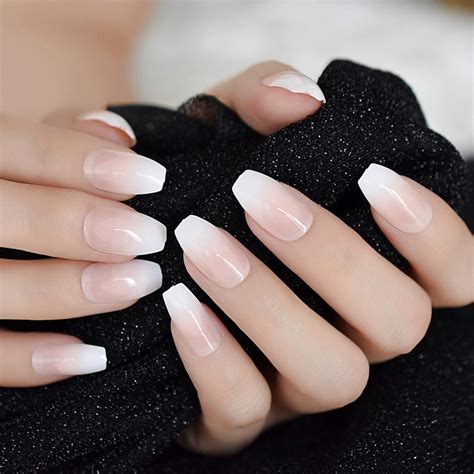 Best French Ballerina Fake Nails Under 10 USD In 2020 Fake Nails