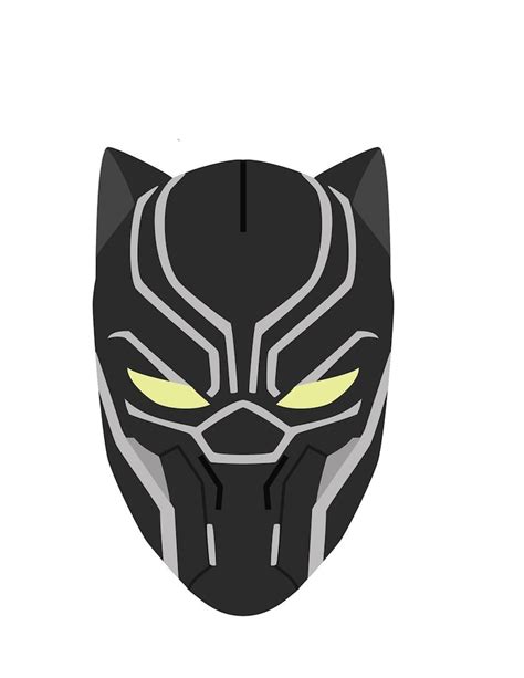Black Panther Inspired Face Mask Iron On Transfer Costume Logo Etsy