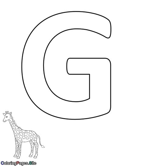 G Letter Online Coloring Page Coloring Pages Online