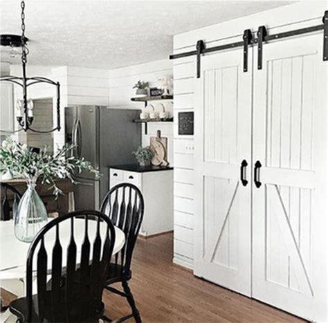 We carry barn door hardware and sliding door hardware from leading manufacturers like leatherneck, artisan hardware, agave steel, krownlab and mwe. Double Door Barn Door Hardware Kit