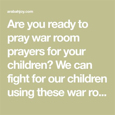 Fighting For Your Kids 5 Scriptures Every Mom Should Pray Arabah