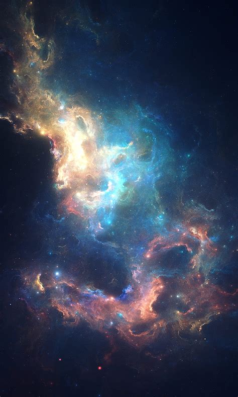 เนบิวลา เรืองแสง อวกาศ กาแล็กซี่ ดาว สว่าง สี วอลล์เปเปอร์ Hd