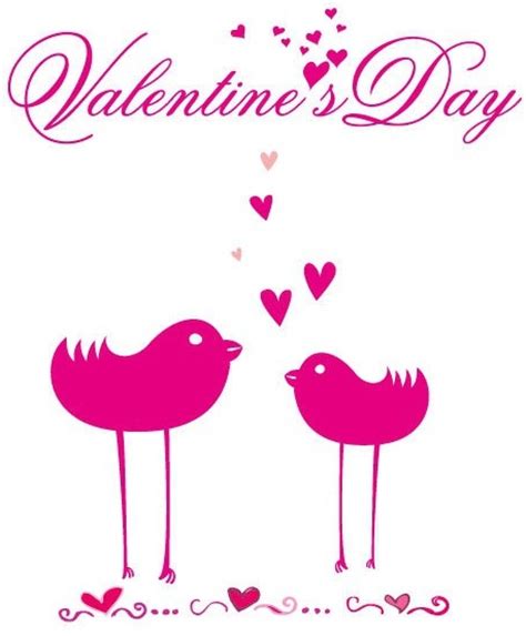 Romantic Card With Birds In Love Vectors Graphic Art Designs In
