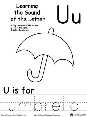 It is suggested that one group of seven letter sounds is introduced a week. Learning Beginning Letter Sound: U | Lettering, Letter ...
