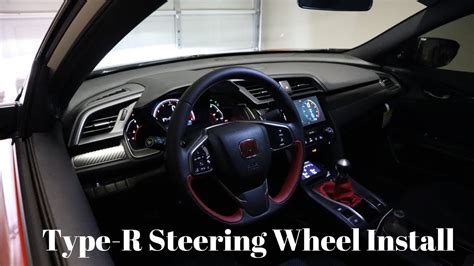 Type R Steering Wheel Install 10th Gen Civic Youtube