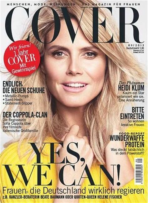 Cover Magazine Germany September 2013 Heidi Klum Heidi Klum