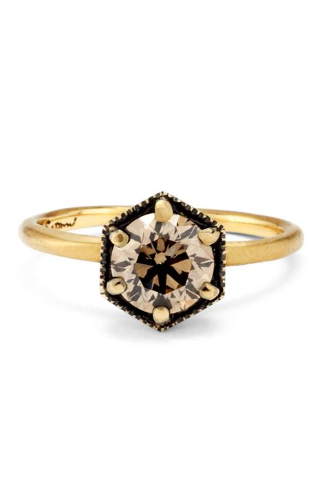 This elegant citrine engagement ring is sure to stand out on your sweetheart's left hand. 15 Best of Simple Engagement Rings Without Diamond