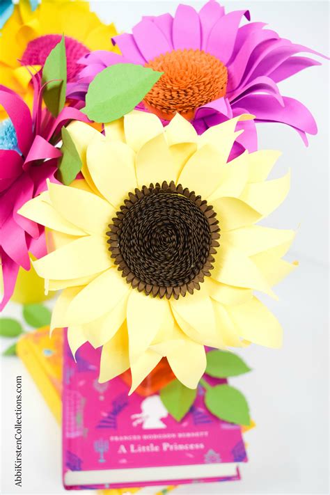 Paper Sunflower Tutorial How To Make Classic Paper Sunflowers