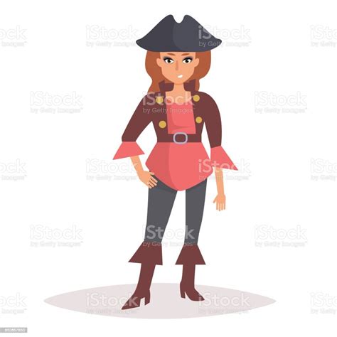 Woman Pirate Vector Cartoon Stock Illustration Download Image Now