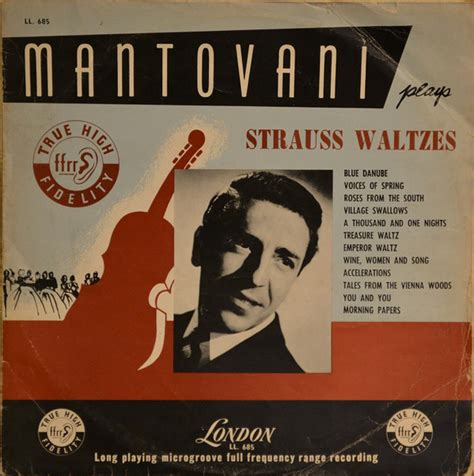 mantovani and his orchestra johann strauss jr mantovani plays strauss waltzes vinyl lp