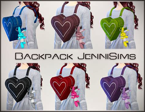 Downloads Sims 4 Accessory Backpack Adultteenyoung Adult Jennisims