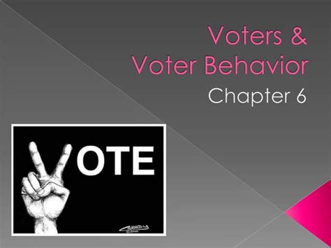 Chapter 6 Voter Behavior Ppt