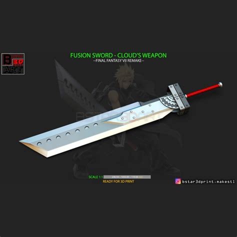 Cloud's fusion sword coming together. Download 3D model Fusion Sword Cloud - Final Fantasy VII ...