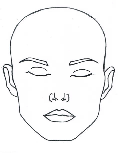 Top Blank Face Drawing Template Tips - Drawer