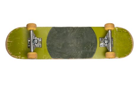 Bottom Of Skateboard On White Background Stock Photo Download Image