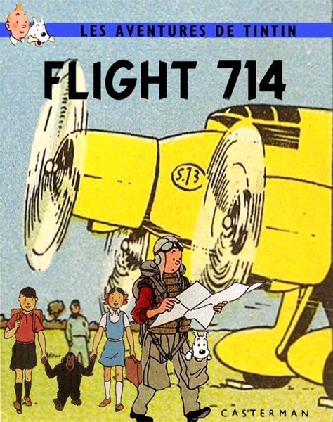 Les Aventures De Tintin Album Imaginaire Flight 714 Tintin Bd