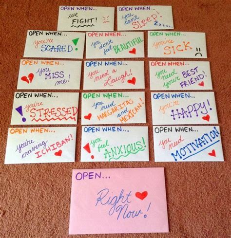 We did not find results for: "Open when..." envelopes for your best friend. … | Pen, Ideeën