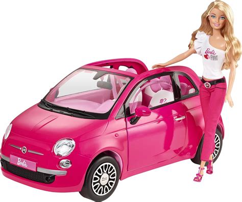 Mattel Barbie Y6857 Fiat Car With Doll Uk Toys And Games