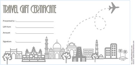 They make perfect valentine's day, mother's. Travel Gift Certificate Editable 10+ Modern Designs