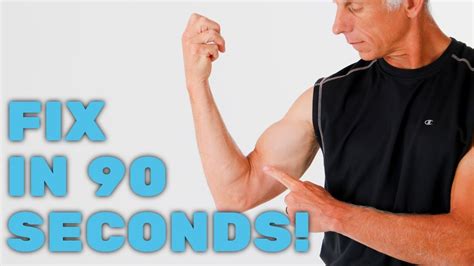 Fix Biceps Tendonitis Or Strain In 90 Seconds At Home