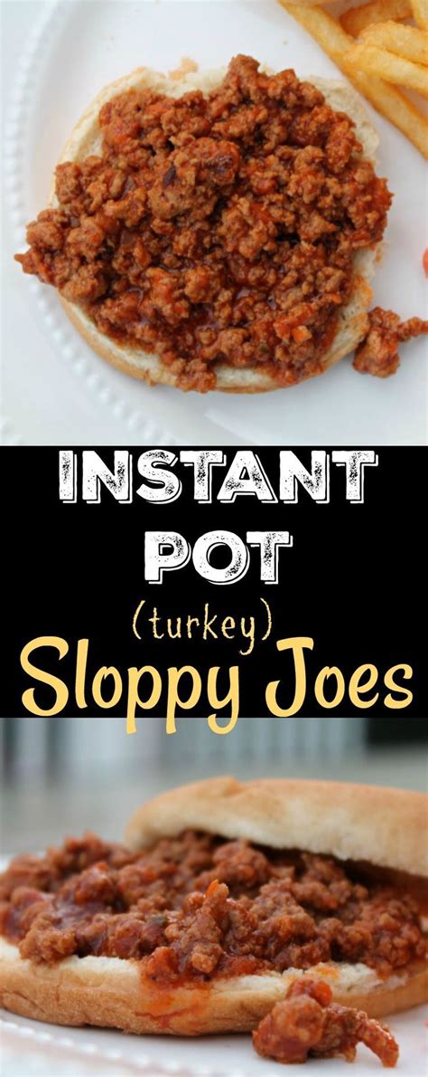 Turkey Instant Pot Sloppy Joes Foody Schmoody Blog Recipe