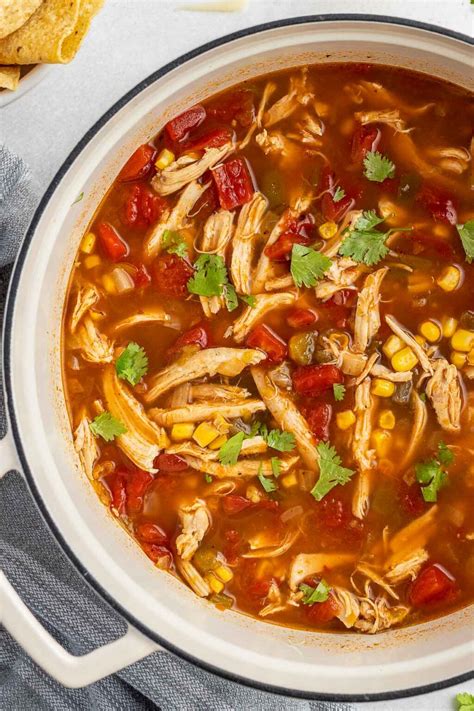 Easy Chicken Tortilla Soup Restaurant Recipe At Home