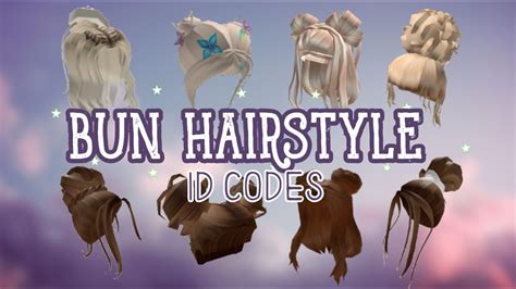 Roblox hair codes would allow players to personalize their character's hair to make them unique. ROBLOX 30 ID Codes | Bun Hairstyle - YouTube