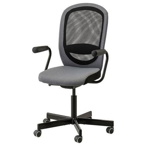 At ikea you're sure to find. FLINTAN / NOMINELL Office chair with armrests - grey - IKEA