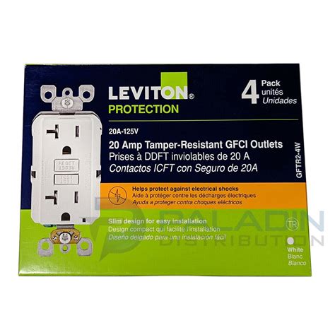 Leviton Gftr2 4w 20 Amp 125 Volt Duplex Smartest Self Test