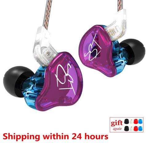 kz zst dd ba heavy bass earphone headset hifi earphone iron 4 core control music movement