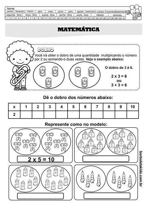 Atividades Com Dobro E Triplo