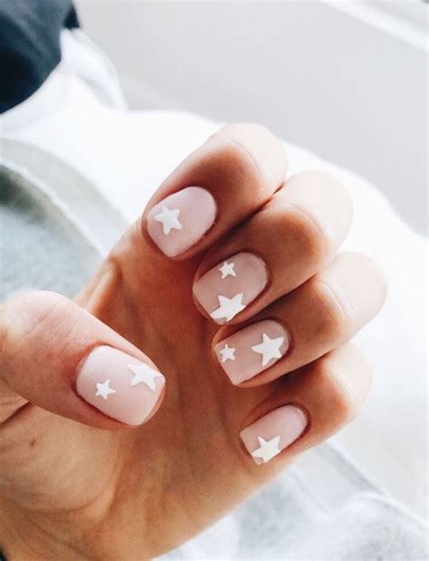 How many nails should you stock up? pink nails + white stars | Star nails, Star nail art, Pink ...
