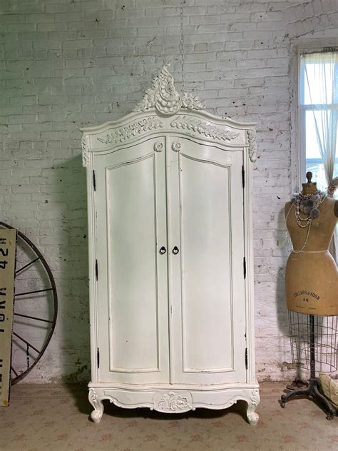 Painted Cottage Prairie Shabby Chic Armoire Wardrobe Etsy In 2020