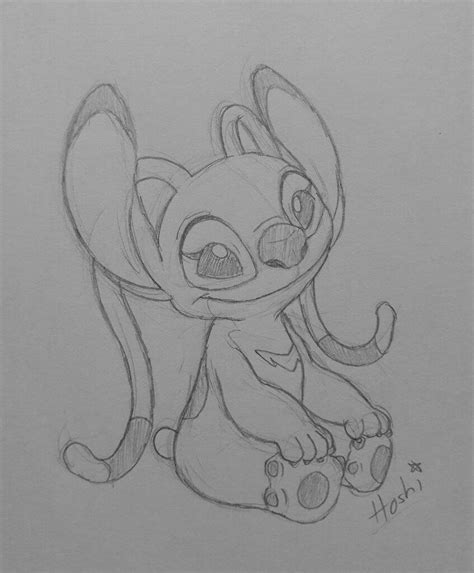 Stitch And Angel Drawing At Explore Collection Of