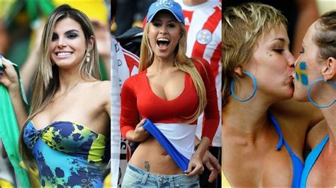 Hottest FEMALE Football Fans World Cup Russia HD Relaxing Video YouTube