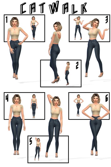 Sims 4 Ccs The Best Catwalk Poses By Sakuraleon