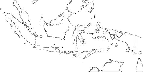 Kumpulan Contoh Sketsa Gambar Peta Indonesia Hitam Putih Informasi