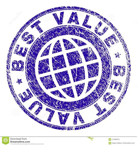 Grunge Textured Best Value Stamp Seal Stock Vector Illustration Of