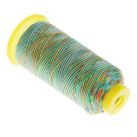 Rainbow Polyester Spool Embroidery Sewing Thread Cone For Cross Stitch