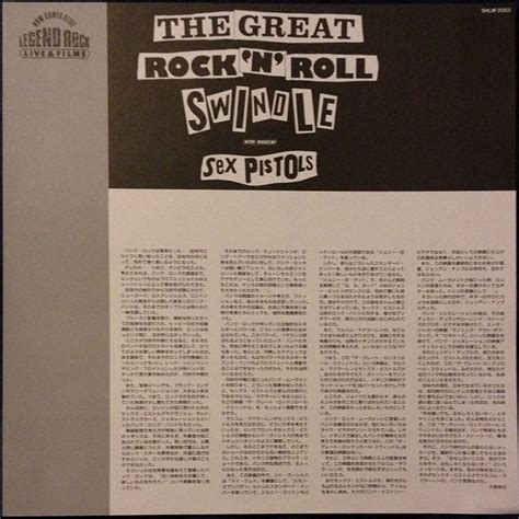 God Save The Sex Pistols The Great Rock N Roll Swindle Japan Laser Disc Sid Vicious Cover