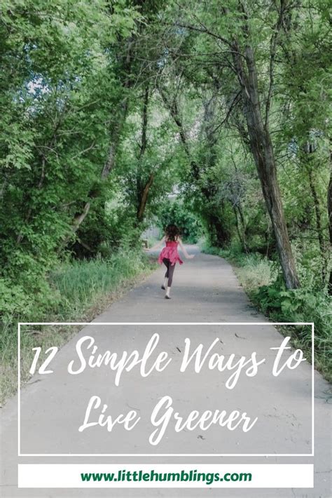 12 Simple Ways To Live Greener Green Living Simple Way Green