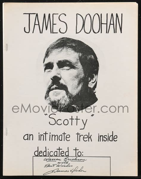 2h0338 James Doohan Signed Tribute Fanzine And Signed