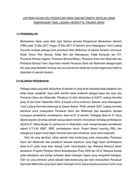 Kajian kes & kisah kejayaan. Laporan Kajian Kes Kelab Taman Kitar Semula Sekolah