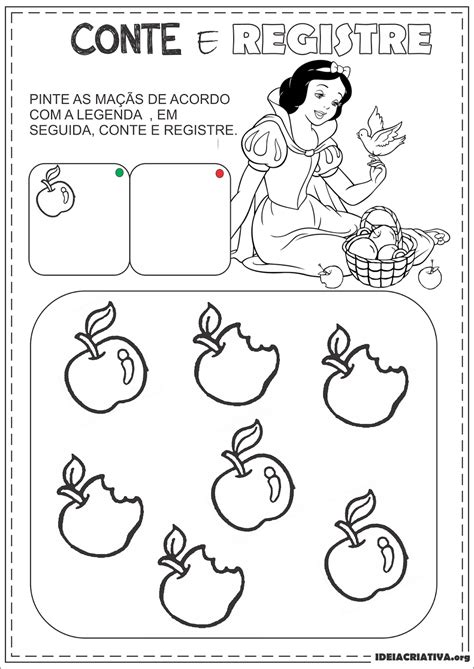 Atividades Branca De Neve Maternal