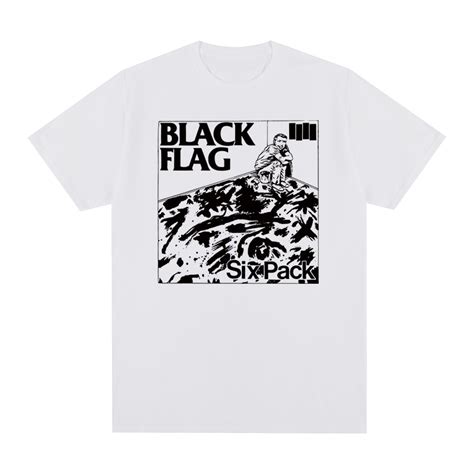 Black Flag Rock Band Vintage Punk Summer T Shirt Cotton Men T Shirt New