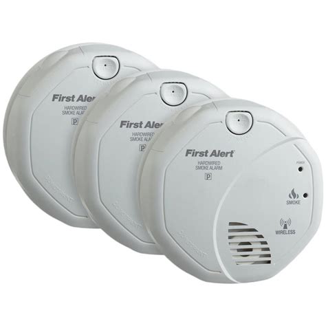 3 Pack Bundle Of First Alert Wireless Interconnect Hardwired Smoke Alarm